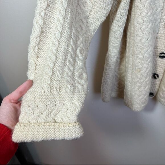 Cozy Cream Cable Knit Cardigan - Picture 8 of 14